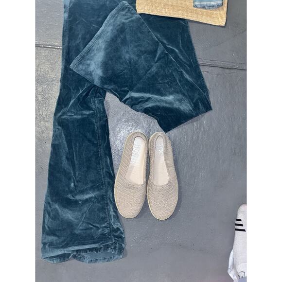 We The Free Jayden Pants Size 26 Green High Rise Flare Corduroy Hippie 70s Retro - Picture 8 of 8